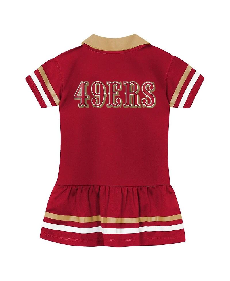 Outerstuff Girls Toddler Scarlet San Francisco 49ers Star Player Dress