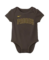 Nike Baby Boys and Girls Fernando Tatis Jr. Brown San Diego Padres Name Number Bodysuit