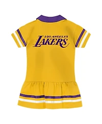 Outerstuff Girls Gold Los Angeles Lakers Star Player Fashion Dress