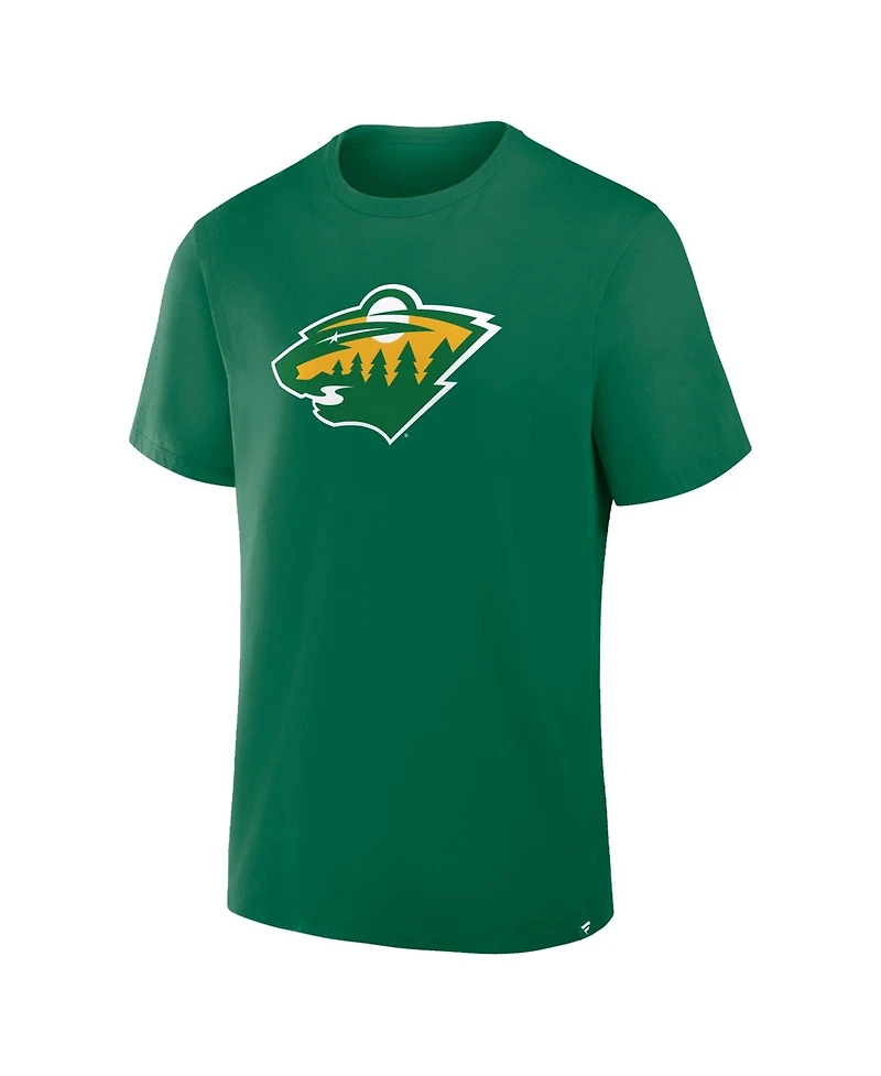 Fanatics Men's Kelly Green Minnesota Wild Elevated Essential T-Shirt