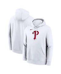Nike Men's White Philadelphia Phillies Logo Club Hoodie