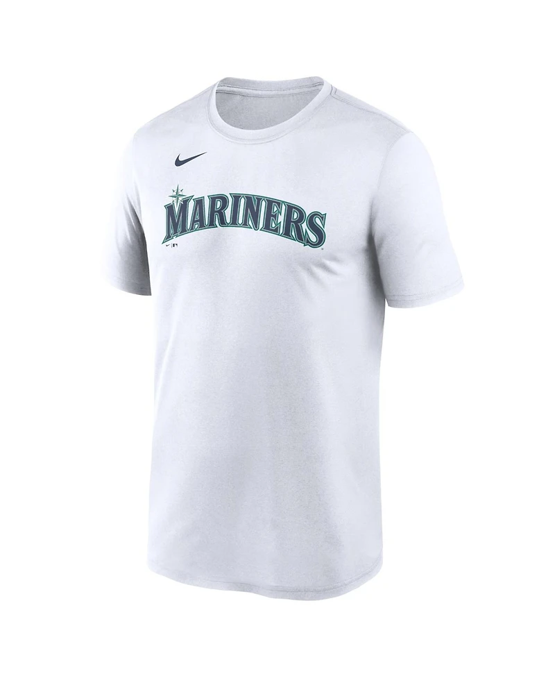 Nike Men's White Seattle Mariners New Legend Wordmark Dri-fit T-Shirt