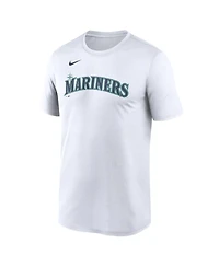 Nike Men's White Seattle Mariners New Legend Wordmark Dri-fit T-Shirt
