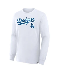Fanatics Men's White Los Angeles Dodgers Lock-Up Legacy Long Sleeve T-Shirt