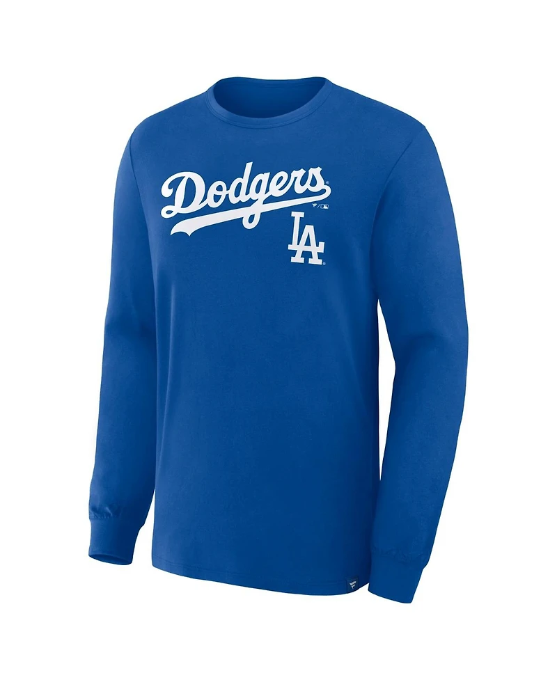 Fanatics Men's Royal Los Angeles Dodgers Lock-Up Legacy Long Sleeve T-Shirt