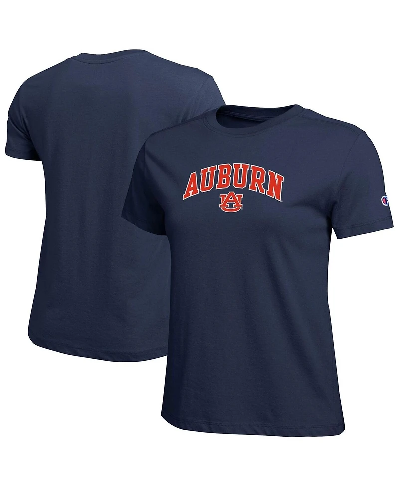 Champion Women's Navy Auburn Tigers Arched Over Logo T-Shirt