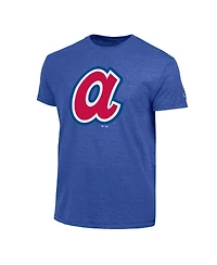 Champion Men's Royal Atlanta Braves Cooperstown Logo Tri-Blend T-Shirt