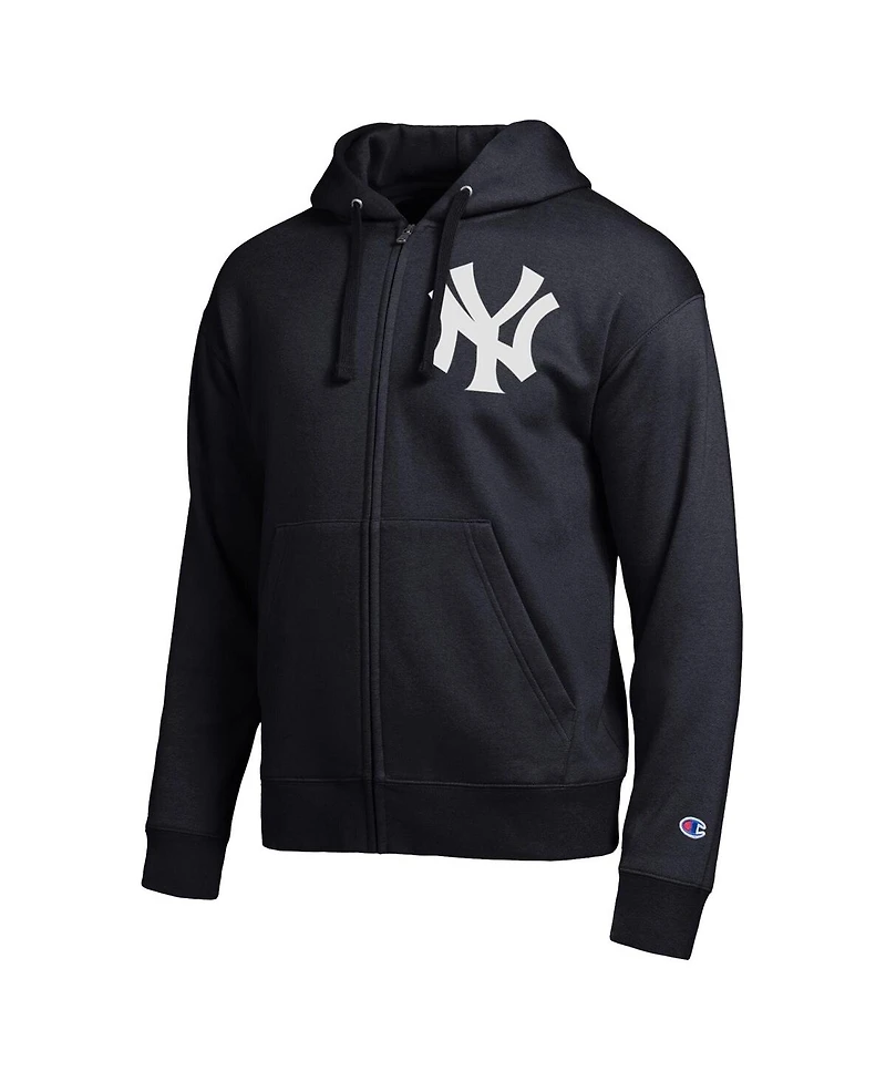 Champion Men's Black New York Yankees All-Star Full-Zip Hoodie