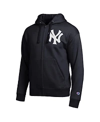Champion Men's Black New York Yankees All-Star Full-Zip Hoodie