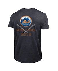 Champion Men's Black New York Mets Tri-Blend T-Shirt