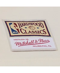 Mitchell & Ness Men's Cream Houston Rockets Hardwood Classics Chainstitch Premium T-Shirt