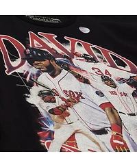 Mitchell & Ness Men's David Ortiz Black Boston Red Sox Legendary Collage Player T-Shirt