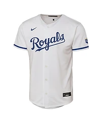 Nike Big Boys and Girls White Kansas City Royals Home Stadium Jersey