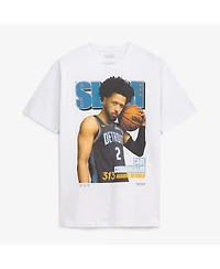 Slam Men's and Women's Cade Cunningham White Detroit Pistons Cover T-Shirt