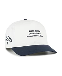 '47 Brand Men's White Denver Broncos Contemporary Two-Tone Hitch Adjustable Hat