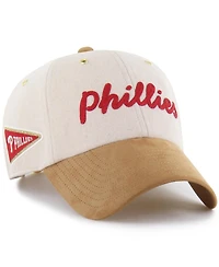 Stoney Clover Lane X '47 Brand Men's Natural/Tan Philadelphia Phillies Script Charm Clean Up Adjustable Hat