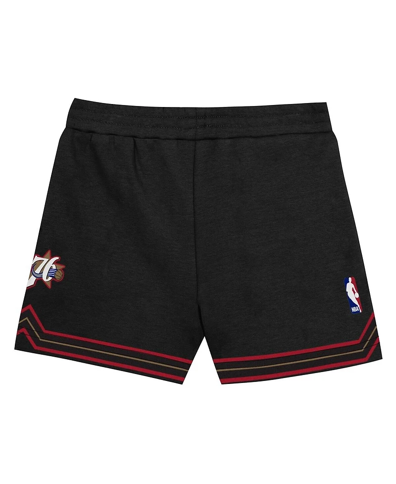 Mitchell & Ness Toddler 2-Piece Allen Iverson Black Philadelphia 76ers Play by Place T-Shirt and Shorts Set