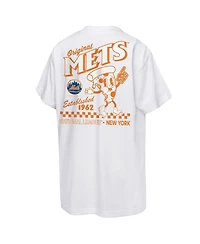 Mitchell & Ness Big Boys and Girls White New York Mets Cooperstown Concession T-Shirt