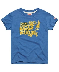 Homage Big Boys and Girls Royal Los Angeles Rams Whose House Mascot Tri-Blend T-Shirt
