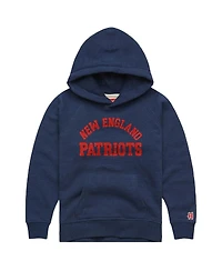 Homage Big Boys and Girls Navy New England Patriots Classic Tri-Blend Hoodie