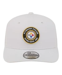 New Era Men's White Pittsburgh Steelers Coolera 9SEVENTY Adjustable Hat