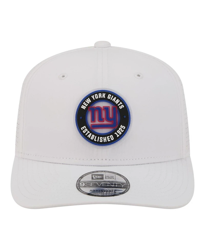 New Era Men's White New York Giants Coolera 9SEVENTY Adjustable Hat