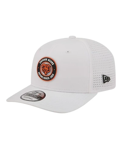 New Era Men's White Chicago Bears Coolera 9SEVENTY Adjustable Hat