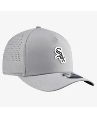 New Era Men's Gray Chicago White Sox Micro Logo 9FORTY M-Crown A-Frame Adjustable Hat