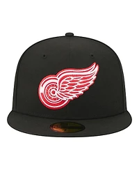 New Era Men's Black Detroit Red Wings Zamboni 59FIFTY Fitted Hat