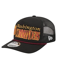 New Era Men's Black Washington Commanders Throwback Foam 19TWENTY Adjustable Hat
