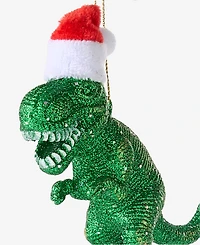 Holiday Lane All About You Dinosaur With Santa Hat Ornament, Exclusively at Macy's