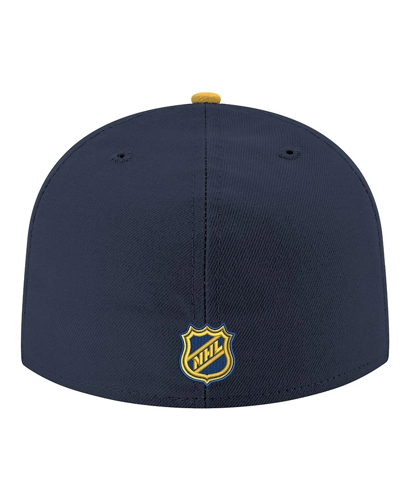 New Era Men's Navy Nashville Predators Core Logo Two-Tone 59FIFTY Fitted Hat