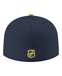 New Era Men's Navy Nashville Predators Core Logo Two-Tone 59FIFTY Fitted Hat