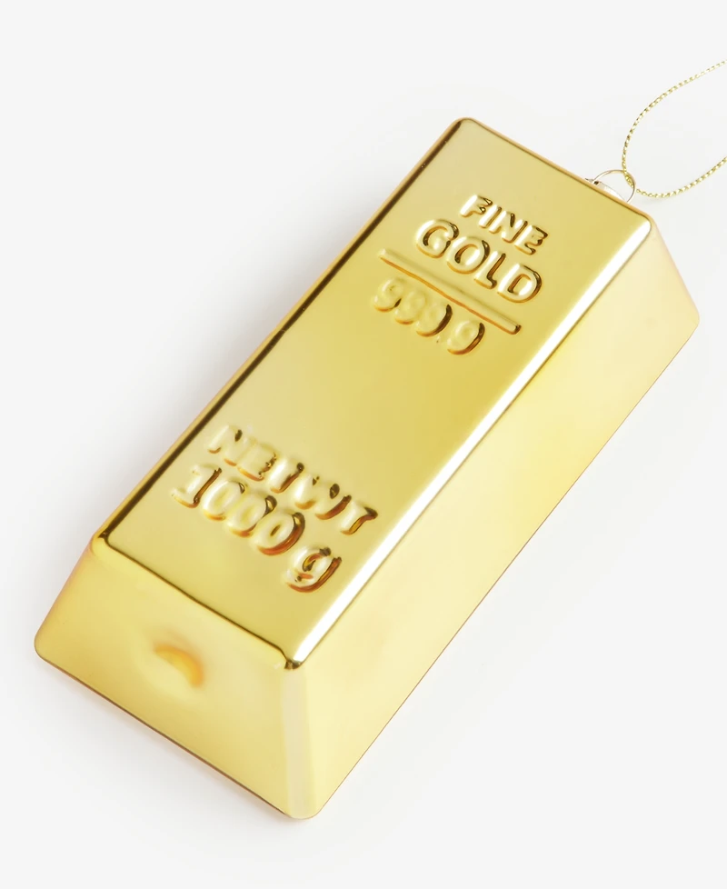 Holiday Lane All About You Gold Bar Ornament, Exclusively at Macy's