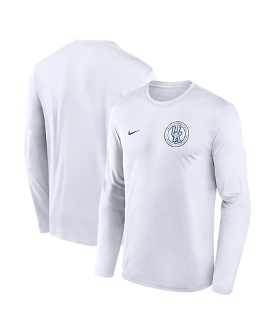 Nike Men's White Kentucky Wildcats 1996 Anniversary Legend Dri-fit Long Sleeve T-Shirt