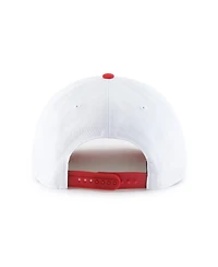 '47 Brand Men's White/Red Wood Brothers Racing Nascar Two-Tone Team Adjustable Hitch Hat