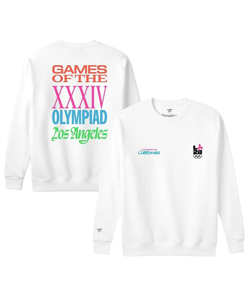 Fanatics Men's White LA28 Superbloom Collection Sweatshirt