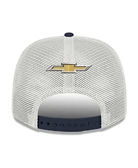 New Era Men's Navy/White Chase Elliott 2026 Kelly Blue Book 9SEVENTY Adjustable Trucker Hat