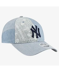 New Era Women's New York Yankees Denim Patchwork 9TWENTY Adjustable Hat
