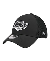 New Era Men's Black Los Angeles Kings Logo 39THIRTY Flex Hat