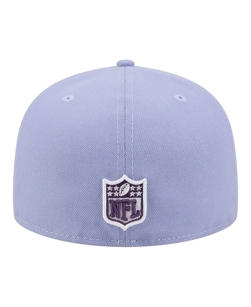 New Era Men's Light Purple Detroit Lions Lavender Bloom 59FIFTY Fitted Hat