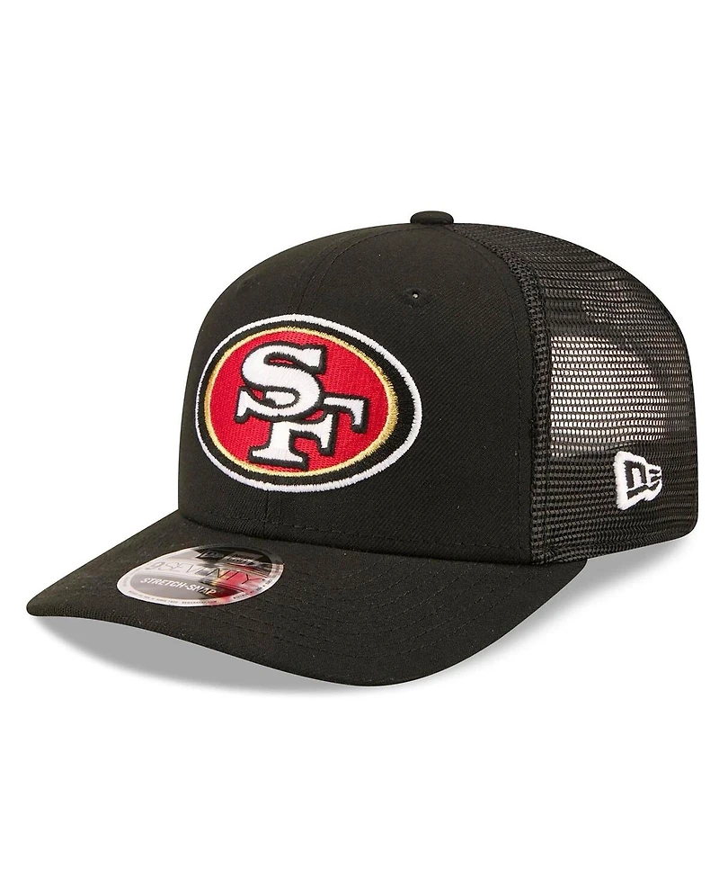 New Era Men's Black San Francisco 49ers 80th Anniversary 9SEVENTY Trucker Adjustable Hat