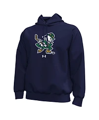 Under Armour Men's Navy Notre Dame Fighting Irish Hockey Leprechaun Fleece Hoodie