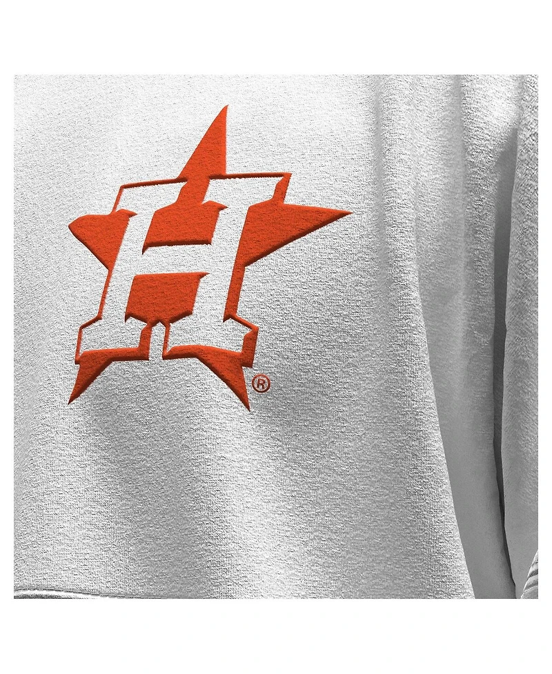 Fanatics Women's White Houston Astros Baseball Stitch Spirit Jersey Long Sleeve T-Shirt