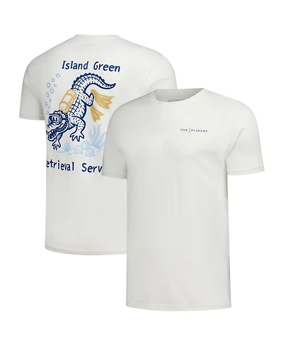 Flomotion Men's and Women's Cream The Players 17th Hole Retrieval Service T-Shirt