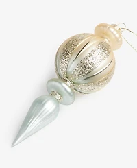 Holiday Lane Gilded Glamour Glass Finial Ornament, Macy's Exclusive