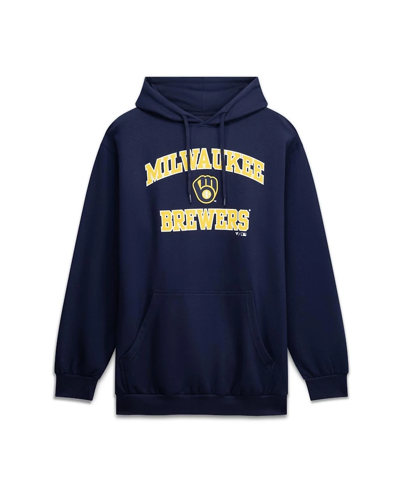 Fanatics Men's Navy Milwaukee Brewers Big & Tall Heart Soul Hoodie
