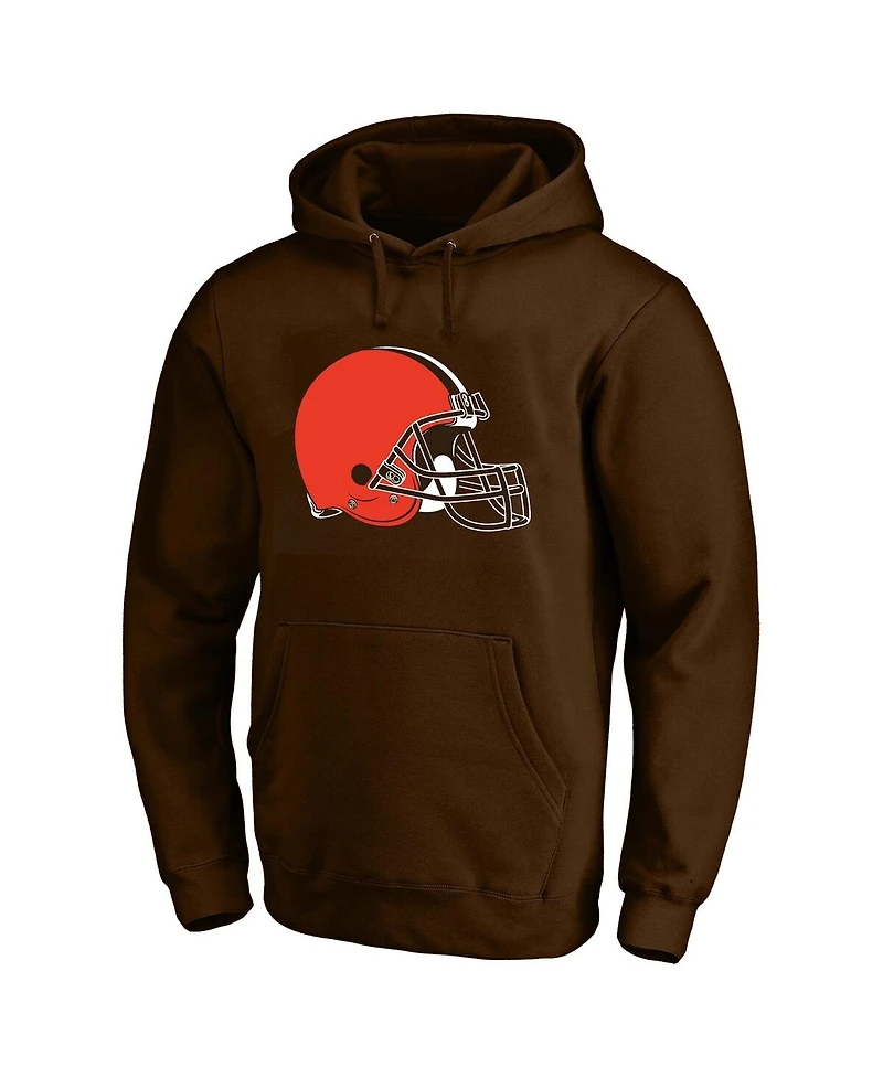Fanatics Men's Shedeur Sanders Brown Cleveland Browns Big & Tall Name and Number Hoodie