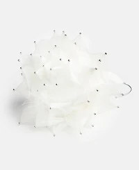 Holiday Lane Gilded Glamour White Feather Ball Ornament, Macy's Exclusive