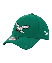 New Era Men's Kelly Green Philadelphia Eagles Core Team 39THIRTY Flex Hat